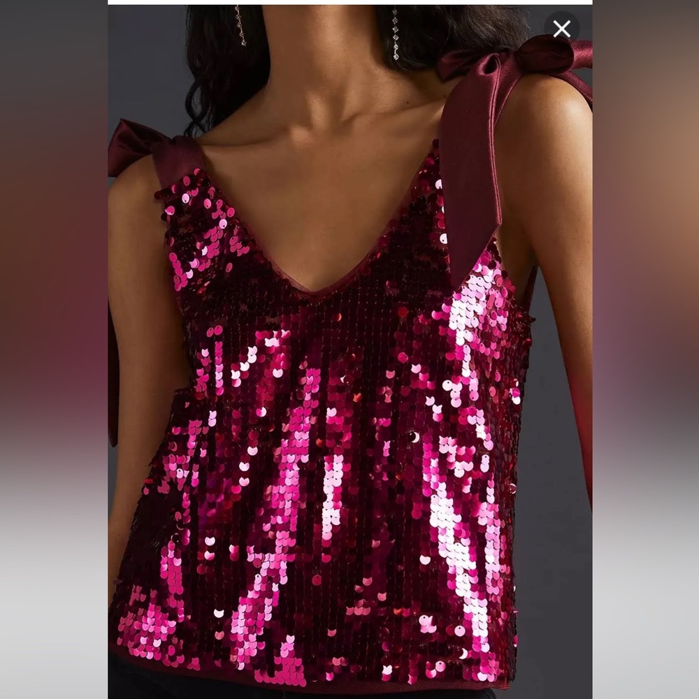 Anthropology sequin top